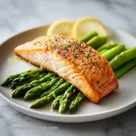 Baked Salmon with Lemon & Asparagus