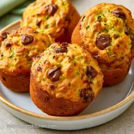 Chocolate Chip Zucchini Muffins: Baked