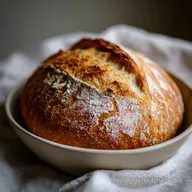Artisan Bread with 4 Ingredients for a Crispy Golden Crust