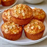 Banana Oat Muffins with Greek Yogurt