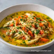 Nausea Friendly Chicken Soup with Ginger