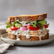 Pregnancy Safe Lunch Meat Sandwich Melt
