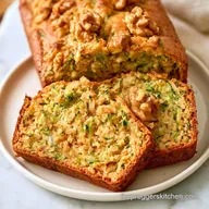 Moist Shredded Zucchini Bread with Walnuts