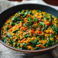 Iron Rich Vegetarian Meal for Pregnancy with Spinach and Lentils