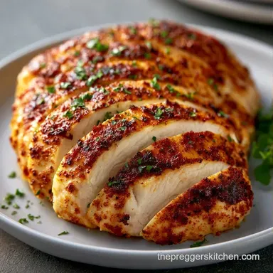 Baked Chicken Breast Recipe (4 Servings) Recipe Card