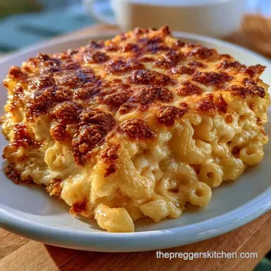 Macaroni and Cheese for 8 Servings Recipe Card