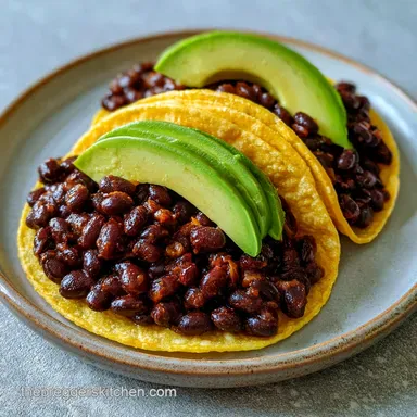 Black Bean Pregnancy Tacos in 20 Minutes Recipe Card