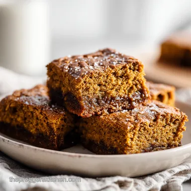 Brown Butter Pumpkin Blondies for 12 Servings