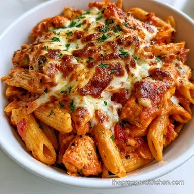 Chicken Parmesan Casserole in 45 Minutes Recipe Card