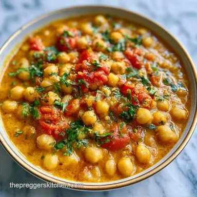 Chickpea Curry for Pregnancy in 25 Min