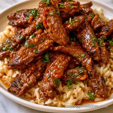Chipotle Beef Garlic Rice Bowl for 4