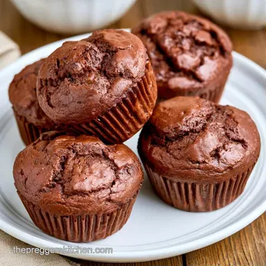 Chocolate Zucchini Muffins in 40 Minutes Recipe Card