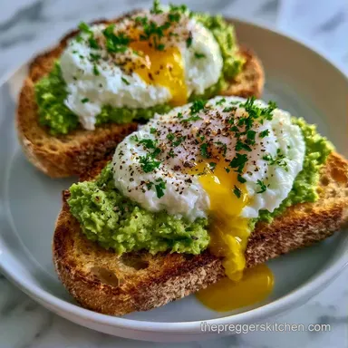 Avocado Egg Toast in 14 Minutes Recipe Card