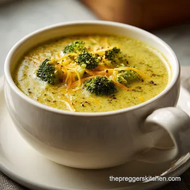 Broccoli and Cheese Soup in 35 Minutes