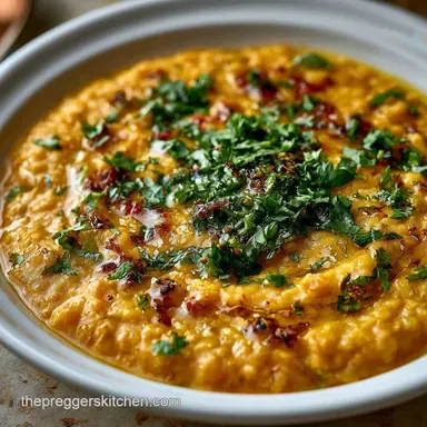 Lentil Dal with Coconut Milk Recipe Card
