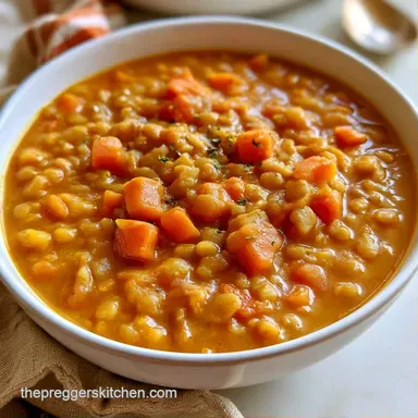 Curried Lentil Bake for 4 Servings Recipe Card