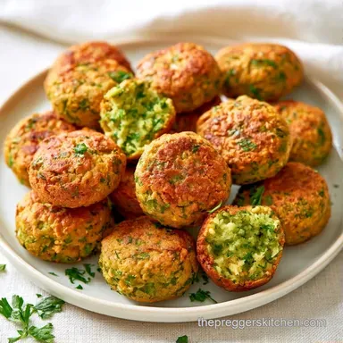 Family Baked Falafel for 4 Servings Recipe Card
