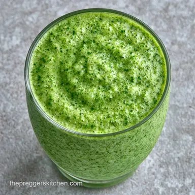 First Trimester Green Smoothie: Creamy Recipe Card