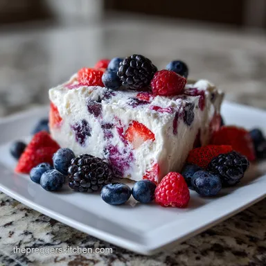 Frozen Yogurt Berry Bark for 12 Servings