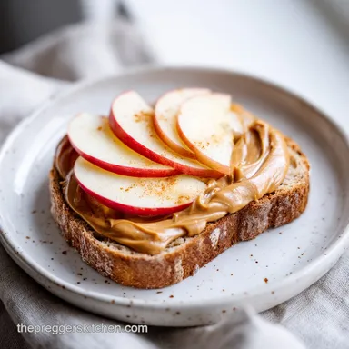 Gestational Diabetes Bedtime Snack with Peanut Butter in 5 Minutes