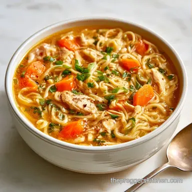 Ginger Chicken Noodle Soup in 40 Minutes Recipe Card
