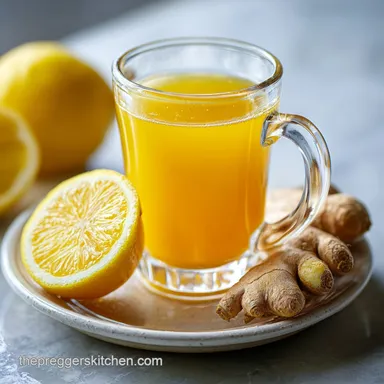 Warm Ginger Lemon Water for Nausea in 7 Minutes Recipe Card