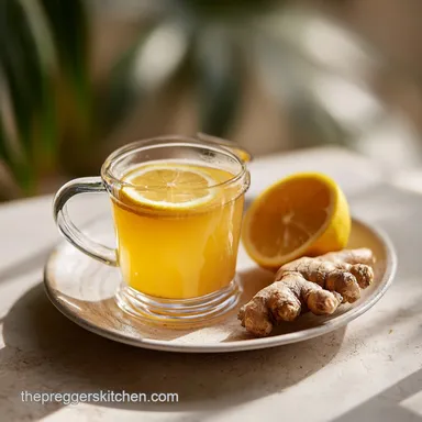 Warm Ginger Lemon Water for Nausea in 7 Minutes