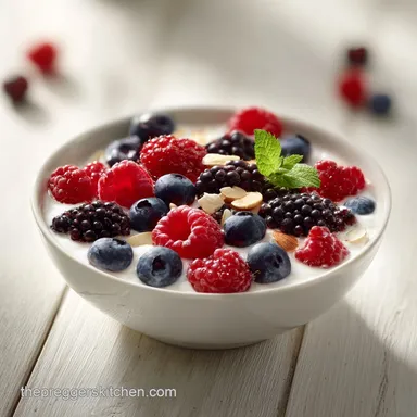 Greek Yogurt and Berry Bowl in 5 Minutes