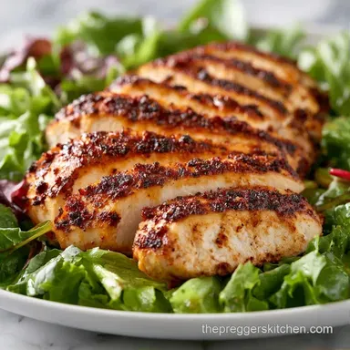 Grilled Chicken Breast Salad in 27 Min Recipe Card