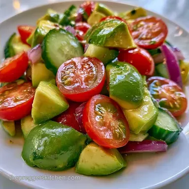Healthy Avocado Salad in 10 Minutes