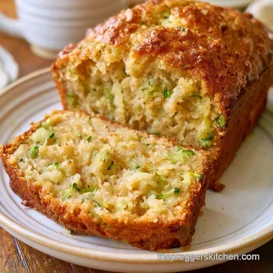 Healthy Zucchini Bread with Yogurt Recipe Card