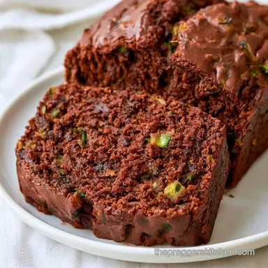 Zucchini Chocolate Bread Healthy: Baked
