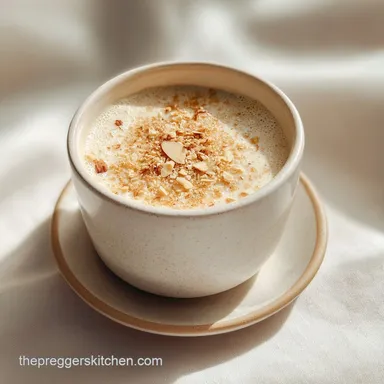 Pregnancy Heartburn Snack with Almonds & Banana in 5 Min Recipe Card