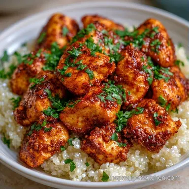 Quinoa Bowl with Chicken in 30 Minutes Recipe Card