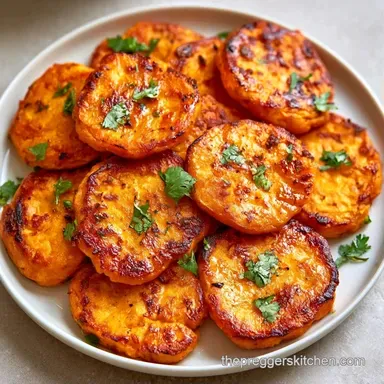 Crispy Indian Sweet Potato Patties Recipe Card