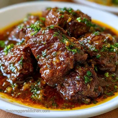 Iron Rich Beef Stew for 6 Servings Recipe Card