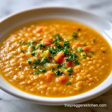 Iron Rich Lentil Soup One-Pot Meal