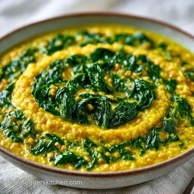 Lentil Spinach Pregnancy Curry One-Pot Recipe Card