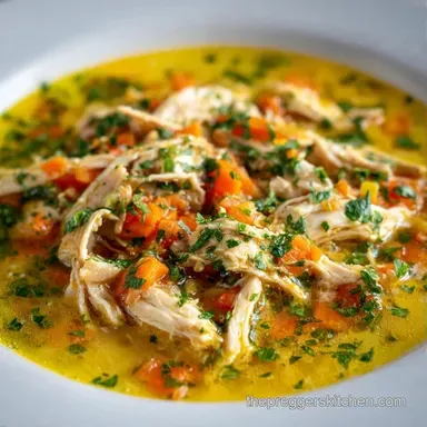 Nausea Friendly Chicken Soup with Ginger Recipe Card