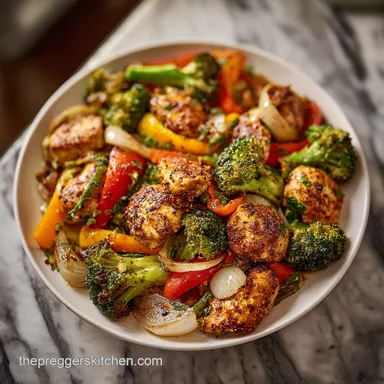Chicken and Veggies: Roasted Skillet for 4