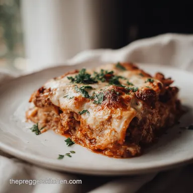 Postpartum Freezer Meal with Lasagna: Freezer Prep Recipe Card