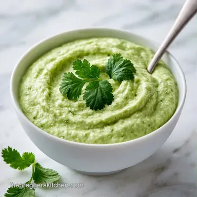 Pregnancy Safe Avocado Crema in 5 Minutes Recipe Card