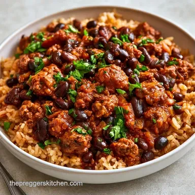 Pregnancy Safe Beef Taco Bowl: Meal Prep Recipe Card