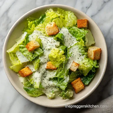 Pregnancy Safe Caesar Salad Dressing in 10 Minutes Recipe Card