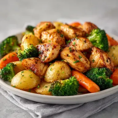 Pregnancy Sheet Pan Meal for 2 Servings Recipe Card