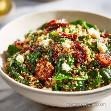 High Protein Vegetarian Pregnancy Meal with Quinoa Recipe Card