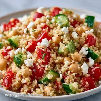 Quinoa Vegetarian Pregnancy Salad for 6 Recipe Card