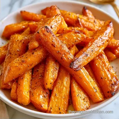 Roasted Carrot Strips in 30 Minutes