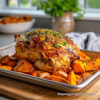 Third Trimester Meal Prep with Roasted Chicken Recipe Card