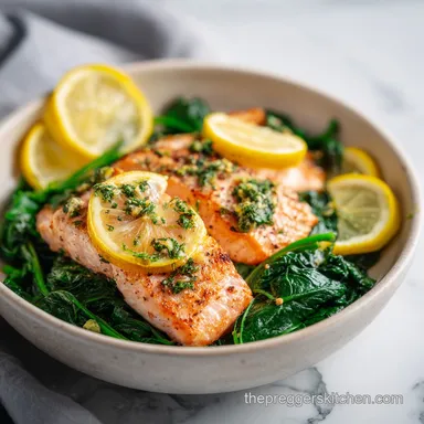 Salmon and Spinach Bake: Nutritious Pregnancy Dinner in 22 Minutes Recipe Card